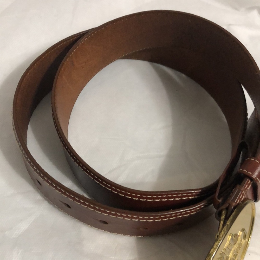 Coach Vintage Horse and Carriage Brass Buckle Belt size L/ XL - Picture 3 of 6
